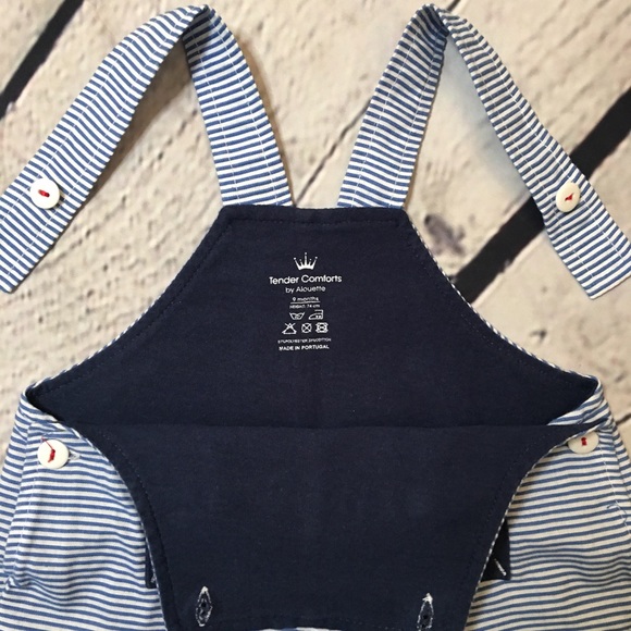 Tender Comforts baby boy t-shirt & shortall set 9m - Picture 4 of 9